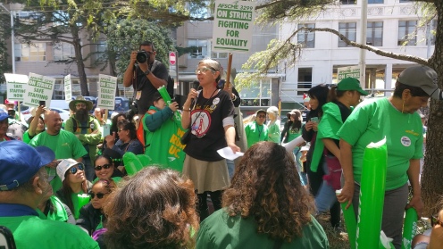 Lita addresses AFSCME Strike Support Rally at UCSF on 5:7